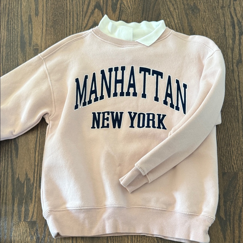 Zara Kids Sweatshirts in Cream, Pink, Green, and Gray - Picture 4 of 5